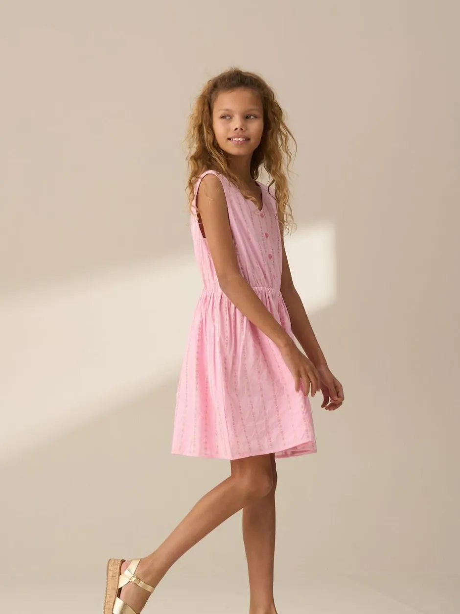 Angel & Rocket Lina Printed Linen Playsuit Pink Outlet