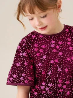 Angel & Rocket Red Nova Sequin Playsuit Hot