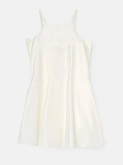 Angel & Rocket White Gabriella Bow Pleat Dress Hot