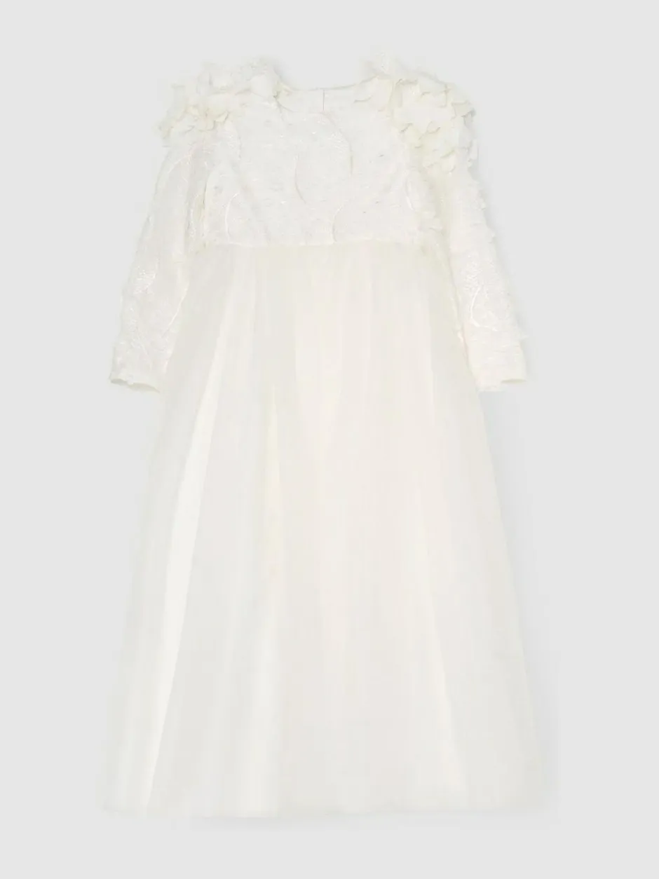 Angel & Rocket White Gabrielle Embellished Mesh Dress Best