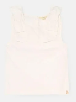 Angel & Rocket White Laurel Bow Detail Vest Clearance