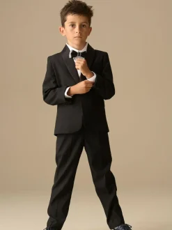 Angel & Rocket White Tuxedo Shirt & Bow Tie New