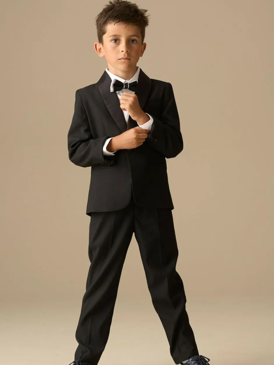 Angel & Rocket White Tuxedo Shirt & Bow Tie New