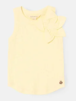 Angel & Rocket Jess Flower Corsage Vest Yellow