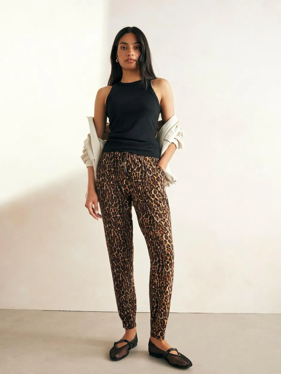 Next Jersey Joggers Animal Print Outlet