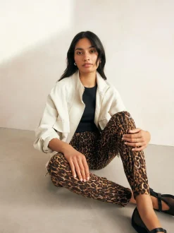 Next Jersey Joggers Animal Print Outlet