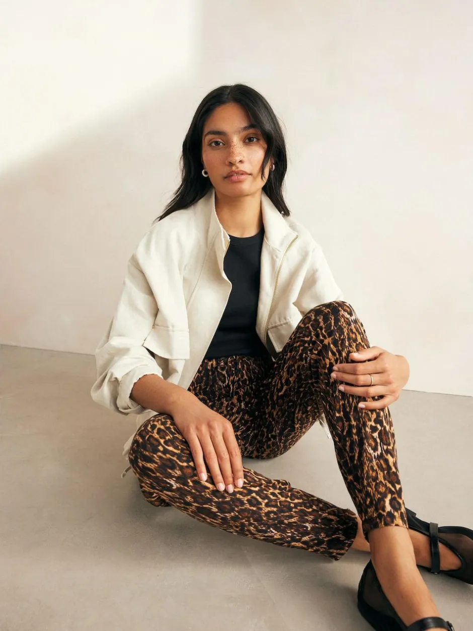 Next Jersey Joggers Animal Print Outlet