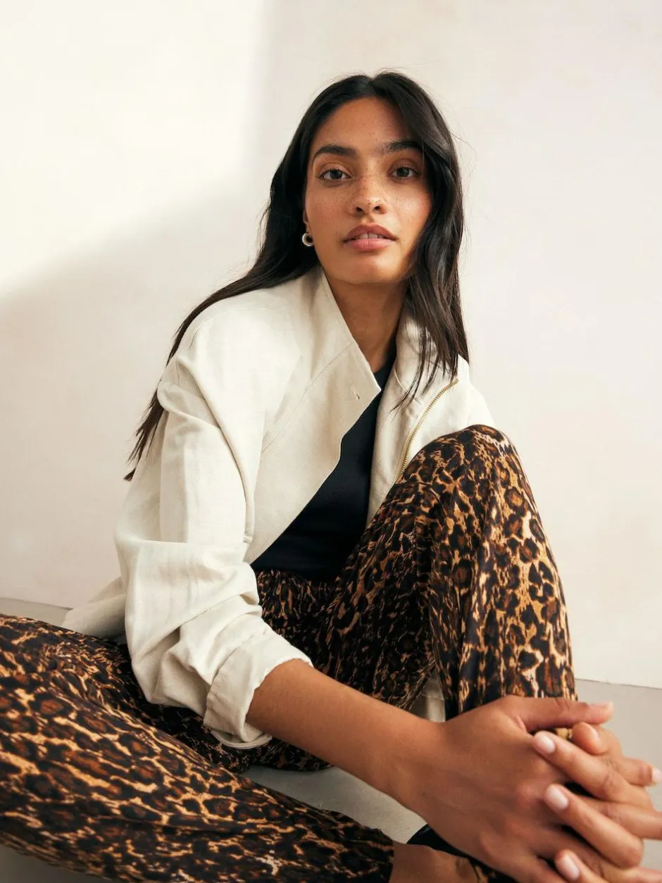 Next Jersey Joggers Animal Print Outlet