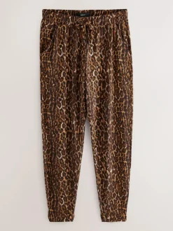 Next Jersey Joggers Animal Print Outlet