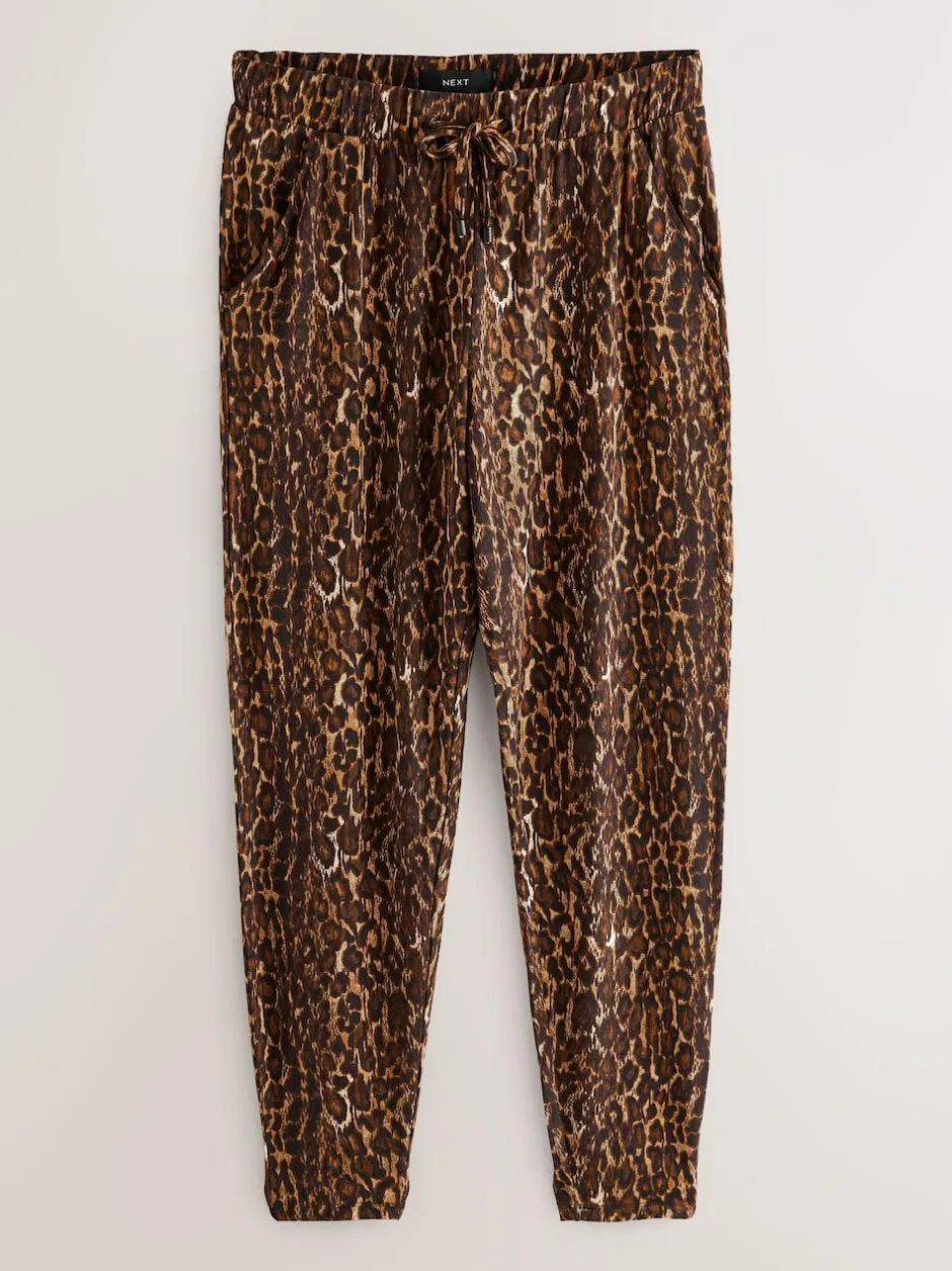 Next Jersey Joggers Animal Print Outlet