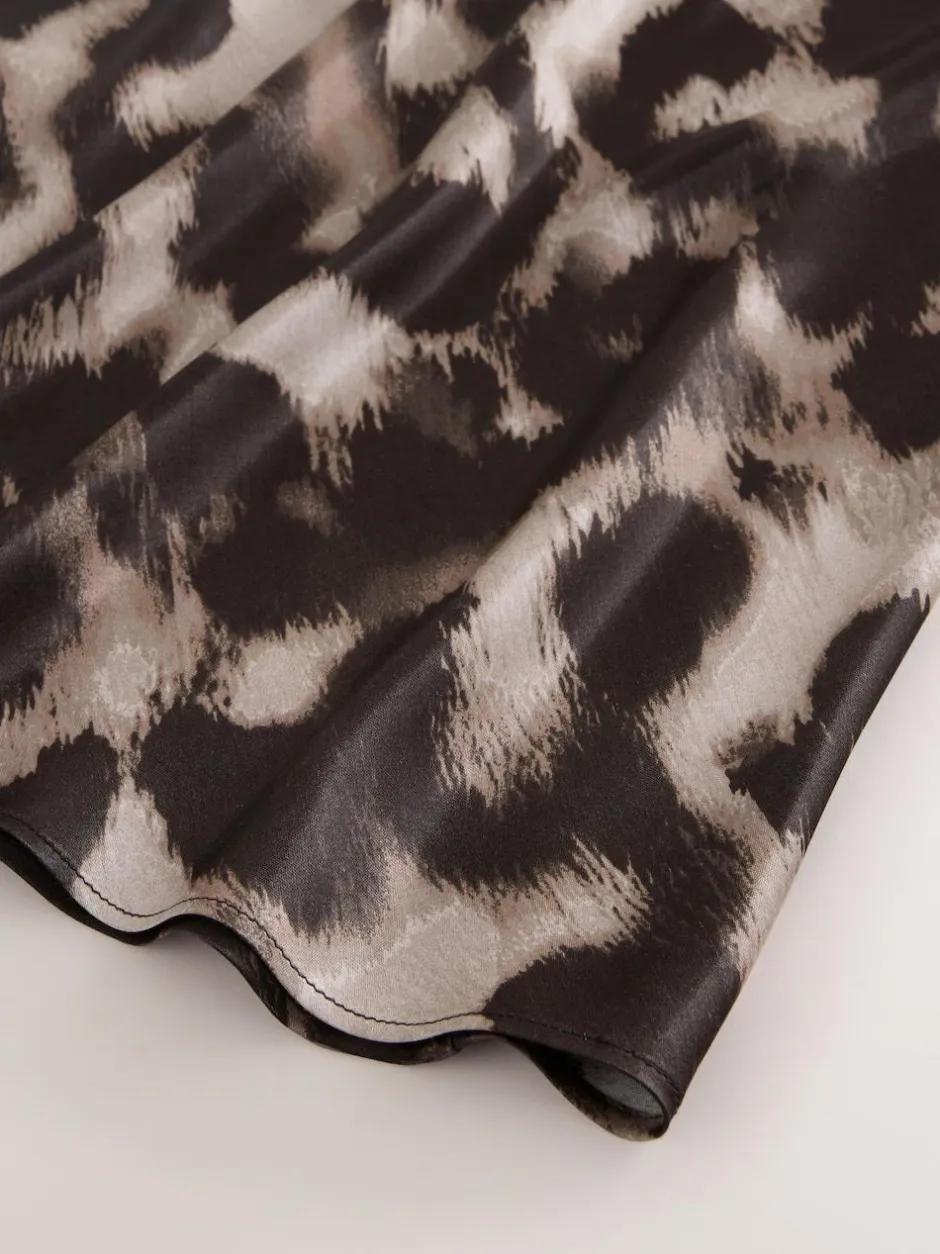 Next Animal Print Maternity Satin Maxi Skirt Sale