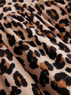 Next Short Sleeve Cotton Dress (3mths-8yrs) Animal Print Best
