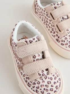 Next Standard Fit (F) Touch Fastening Trainers Animal Clearance