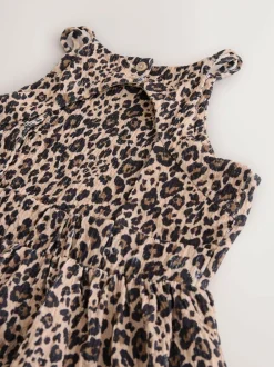 Next Animal Strappy Crinkle Summer Dress (3-16yrs) Outlet