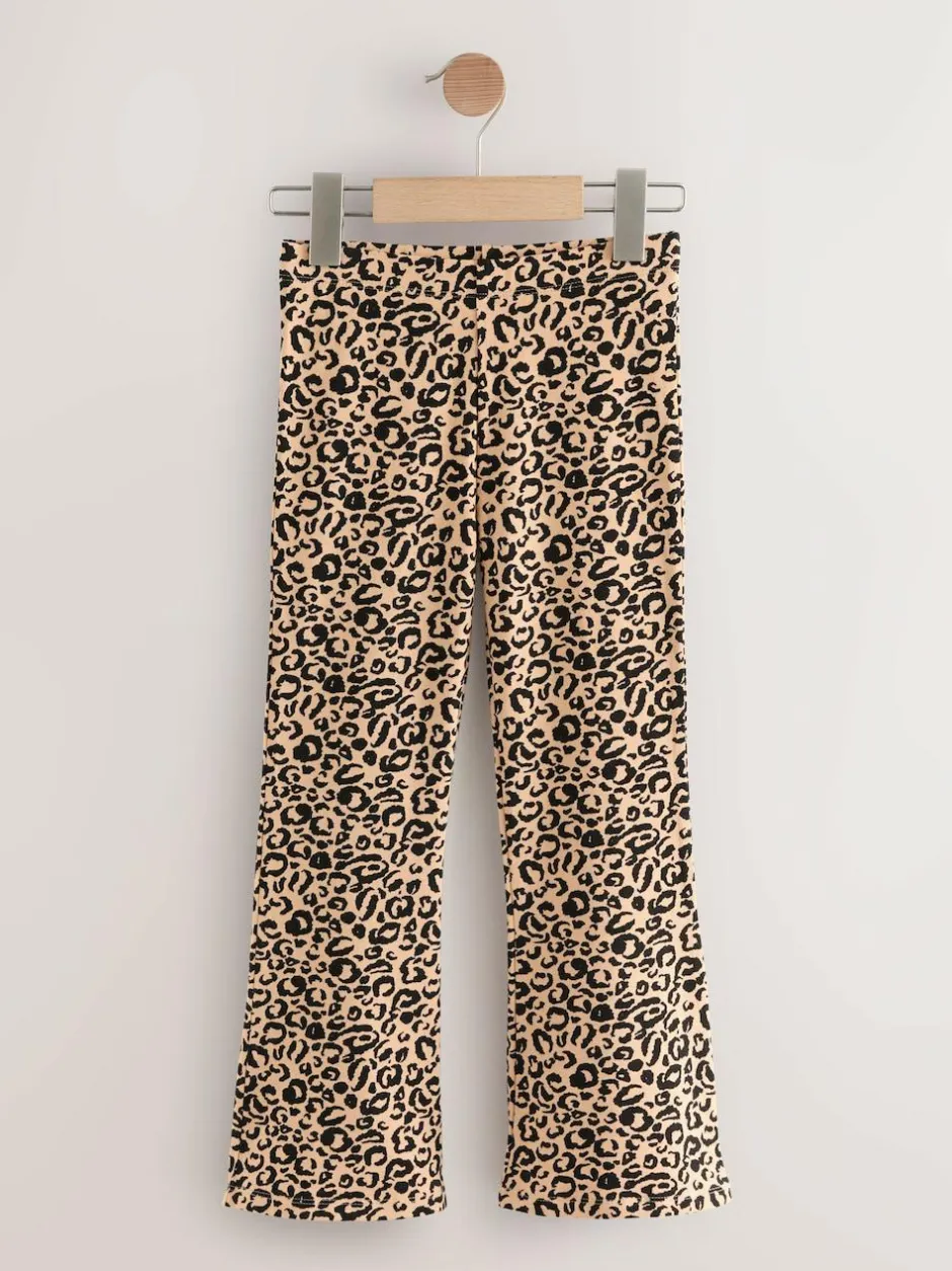 Next 4 Pack Flared Leggings (3-16yrs) Animal/Red Hot