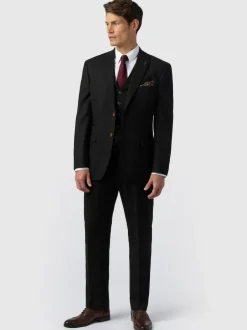 Antique Rogue Black Blake Texture Regular Jacket