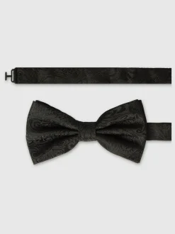 Antique Rogue Black Paisley Bow Tie Online