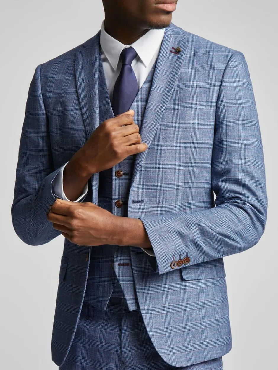 Antique Rogue Blue Hemlock Check Jacket Best