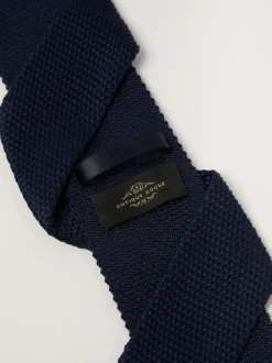 Antique Rogue Blue Knitted Tie New