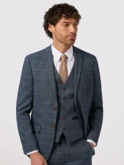 Antique Rogue Blue Lenox Check Jacket Clearance