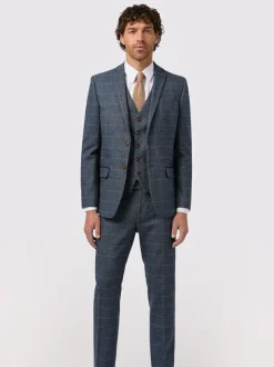 Antique Rogue Blue Lenox Check Jacket Clearance