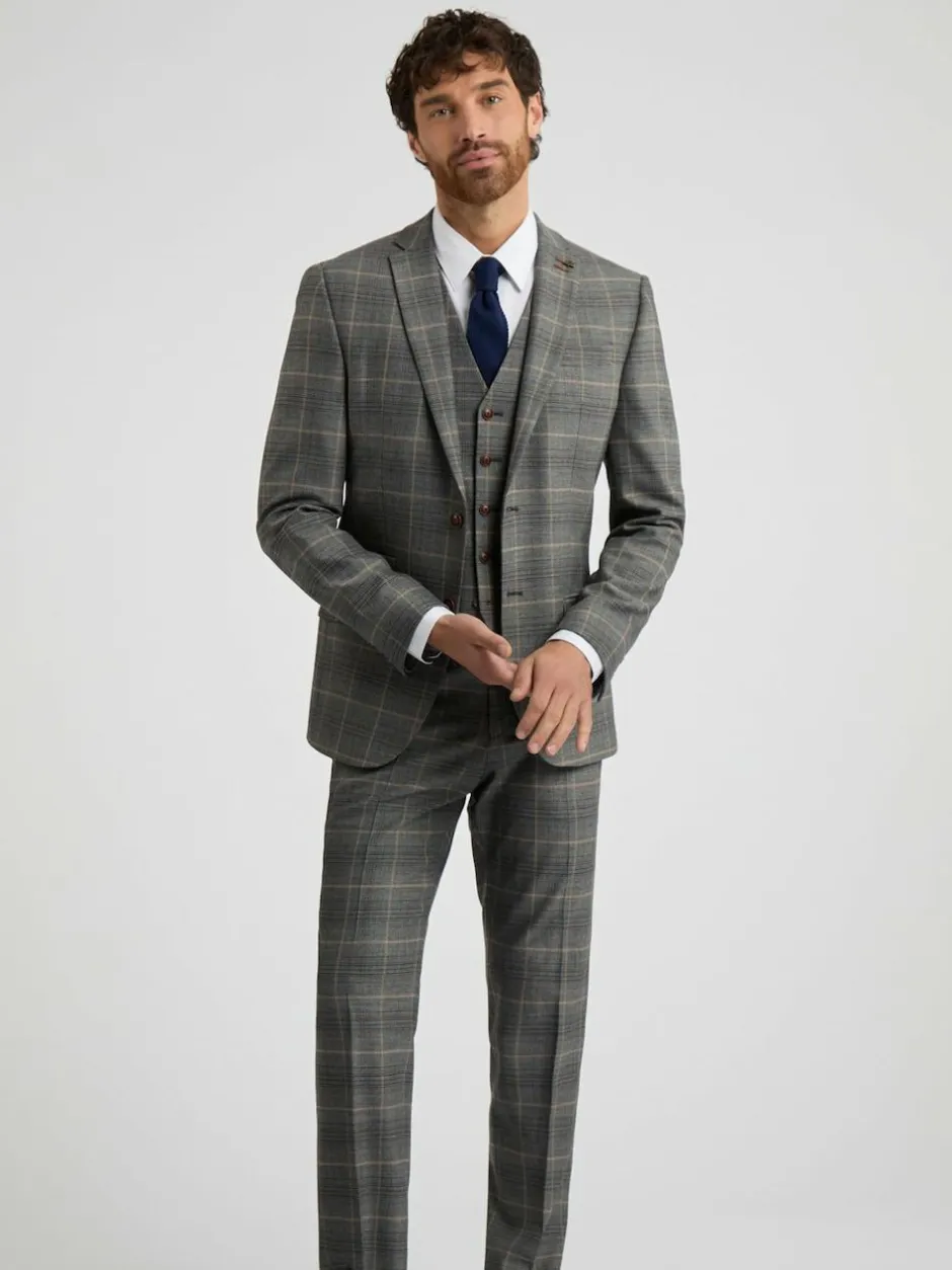 Antique Rogue Grey Bailey Check Jacket Hot