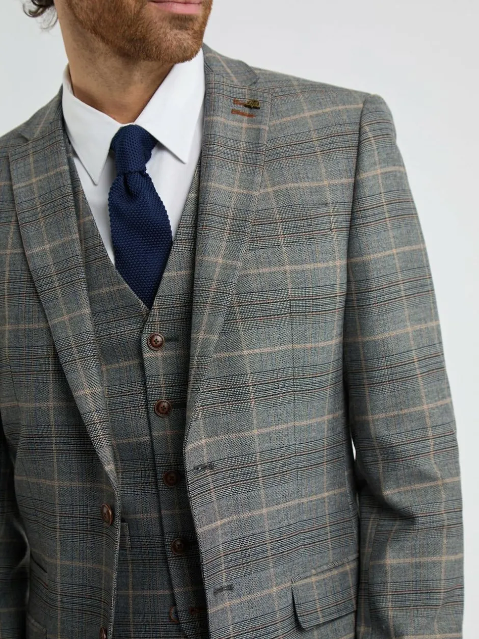 Antique Rogue Grey Bailey Check Jacket Hot