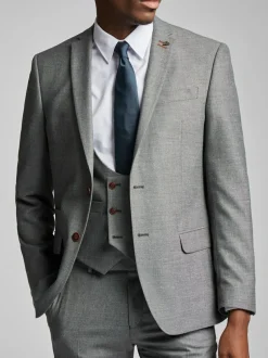 Antique Rogue Grey Blake Texture Jacket New