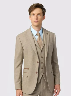 Antique Rogue Natural Herringbone Tweed Jacket Clearance