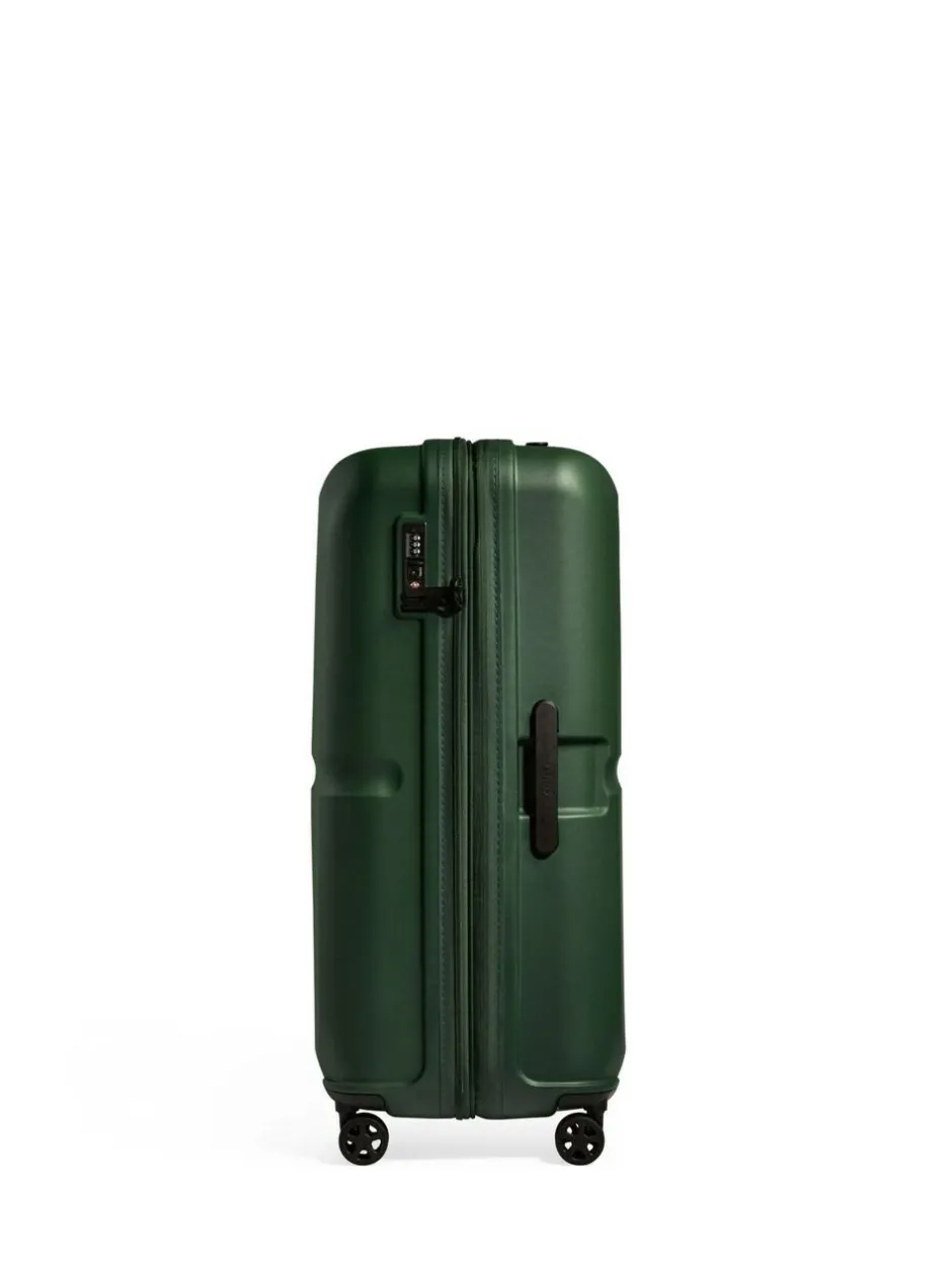 Antler Large Single Stripe Luggage Green