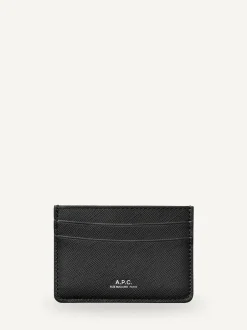 A.P.C. Black Andre Card Holder Sale