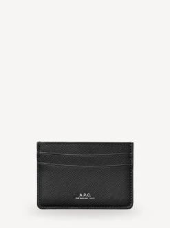A.P.C. Black Andre Card Holder Sale