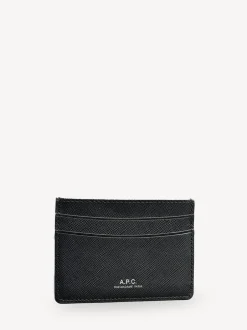 A.P.C. Black Andre Card Holder Sale
