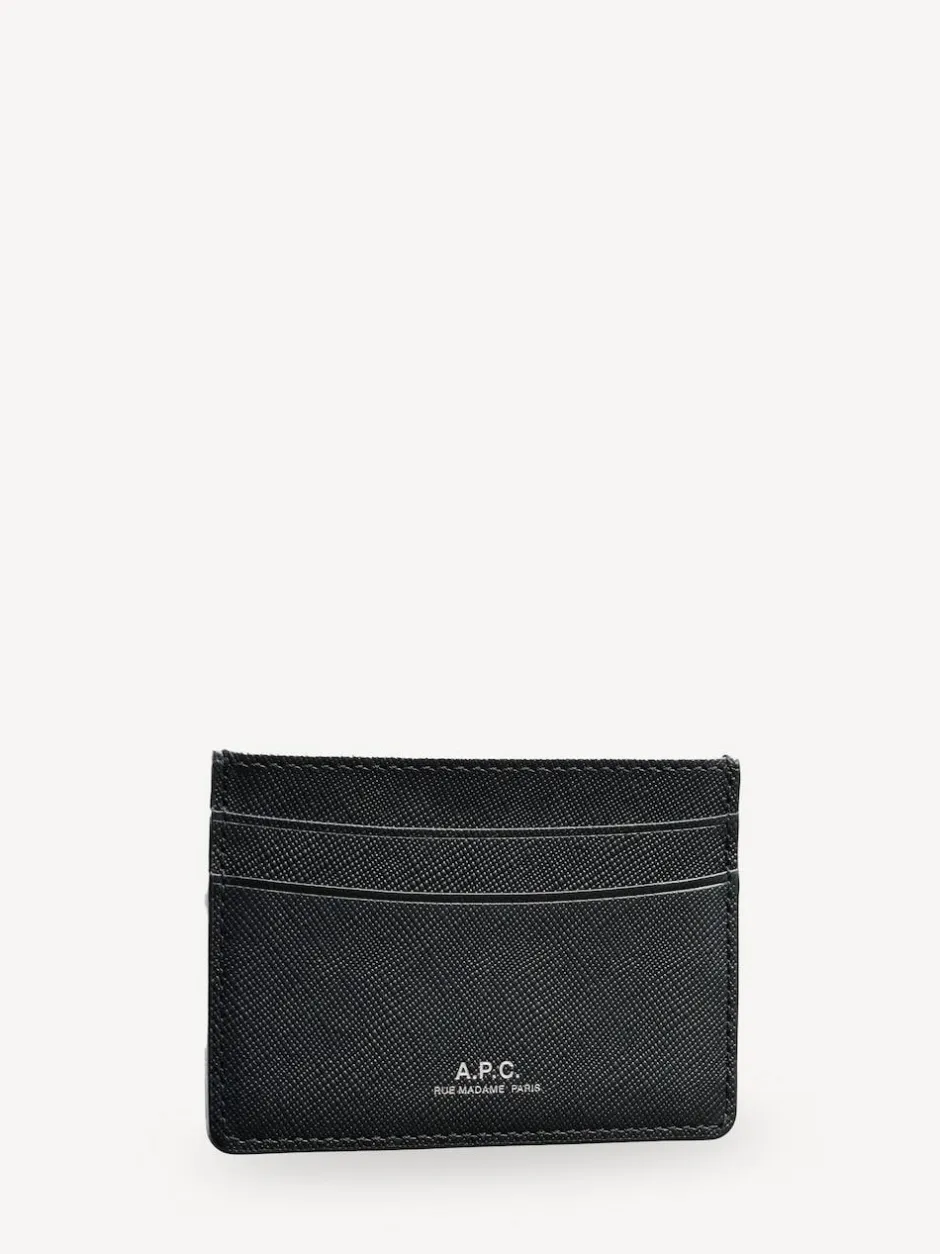 A.P.C. Black Andre Card Holder Sale