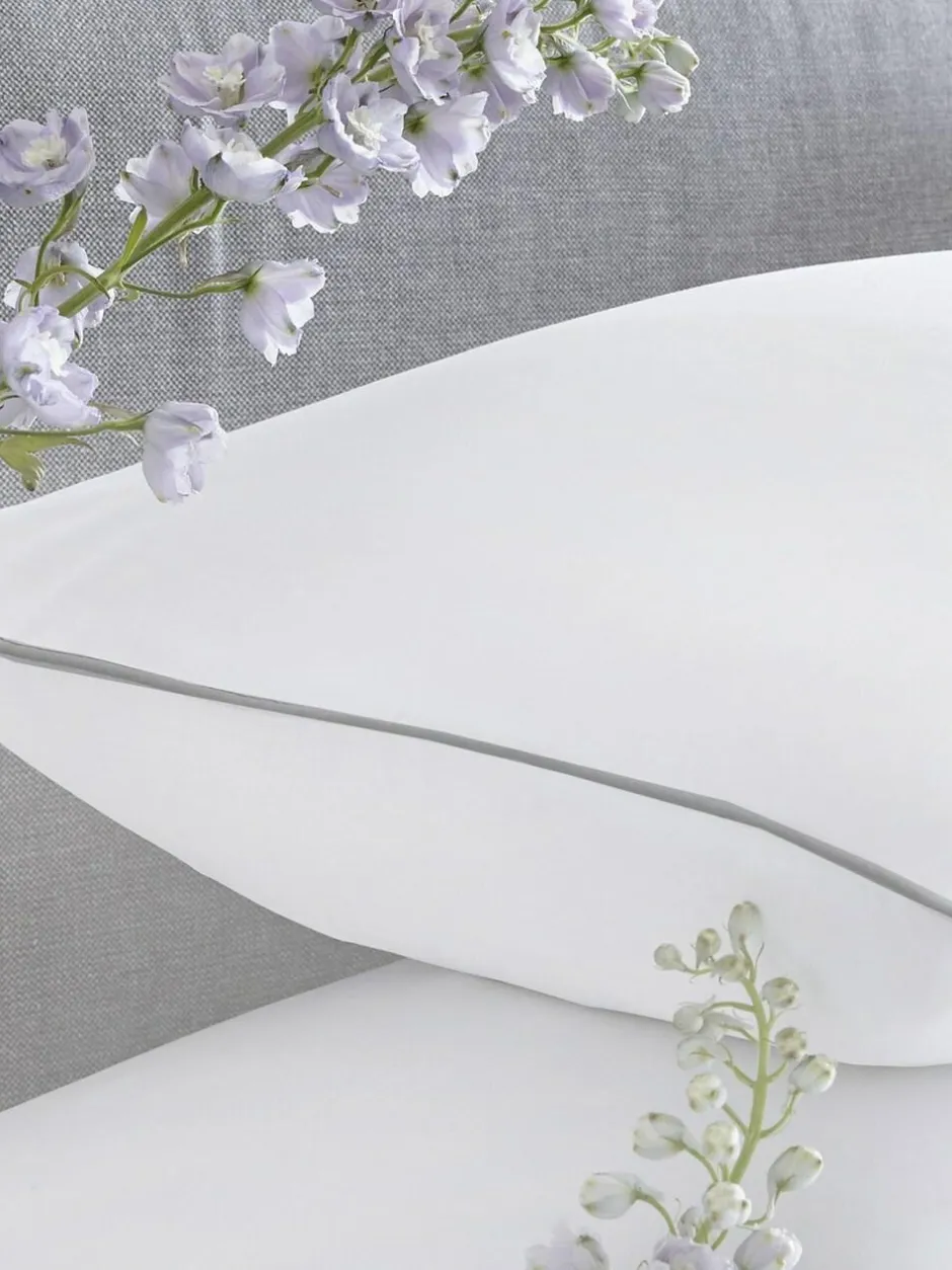 Appletree White Plain Dye 100% Cotton Duvet Cover and Pillowcase Set Outlet