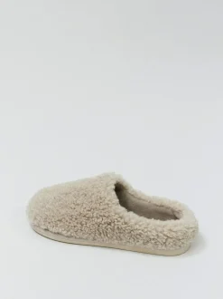 Aruelle Amy High Back Fluffy Cream Slippers Discount