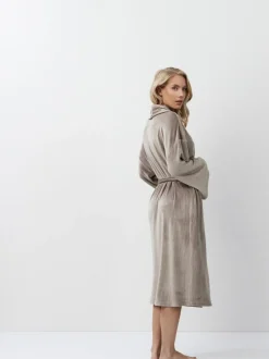Aruelle Brown Capucine Mid Length Robe Outlet