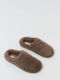 Aruelle Cleo Extra Soft Brown Crafted Slippers Clearance
