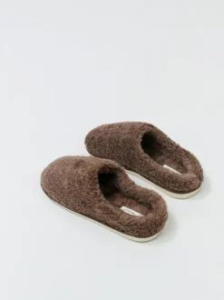 Aruelle Cleo Extra Soft Brown Crafted Slippers Clearance