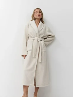 Aruelle Simone Full Length Textured Cream Robe Online
