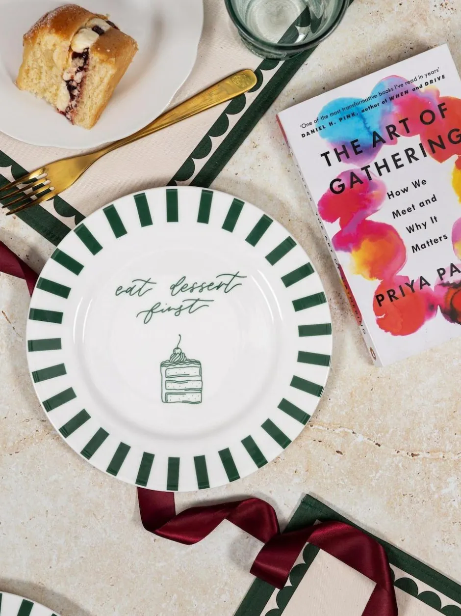 Avalon Home Forest Green Eat Dessert Plate Discount