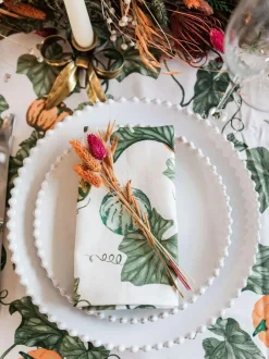 Avalon Home Set of 2 Green Fallen Gourds Napkins Sale