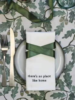Avalon Home Set of 4 White Literary Collection Napkins 100% Cotton Gift Box Online