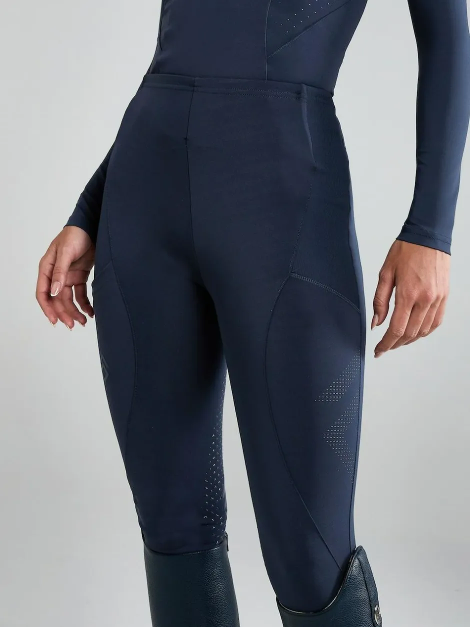 Aztec Diamond Full Seat Core Leggings Navy Discount