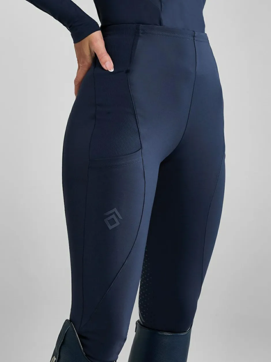 Aztec Diamond Full Seat Core Leggings Navy Discount