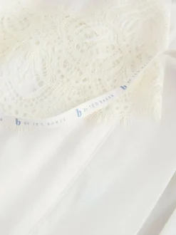 B by Ted Baker Ecru Satin Lace Bridal Robe