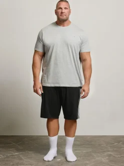 BadRhino Big & Tall Jersey Lounge Shorts Black Best