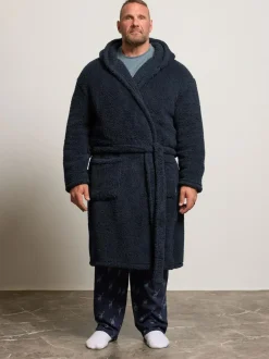 BadRhino Big & Tall Blue Heavy Borg Robe Sale