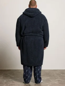 BadRhino Big & Tall Blue Heavy Borg Robe Sale