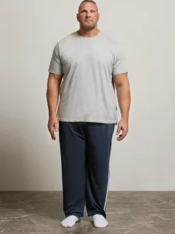 BadRhino Big & Tall Jersey Lounge Joggers Blue